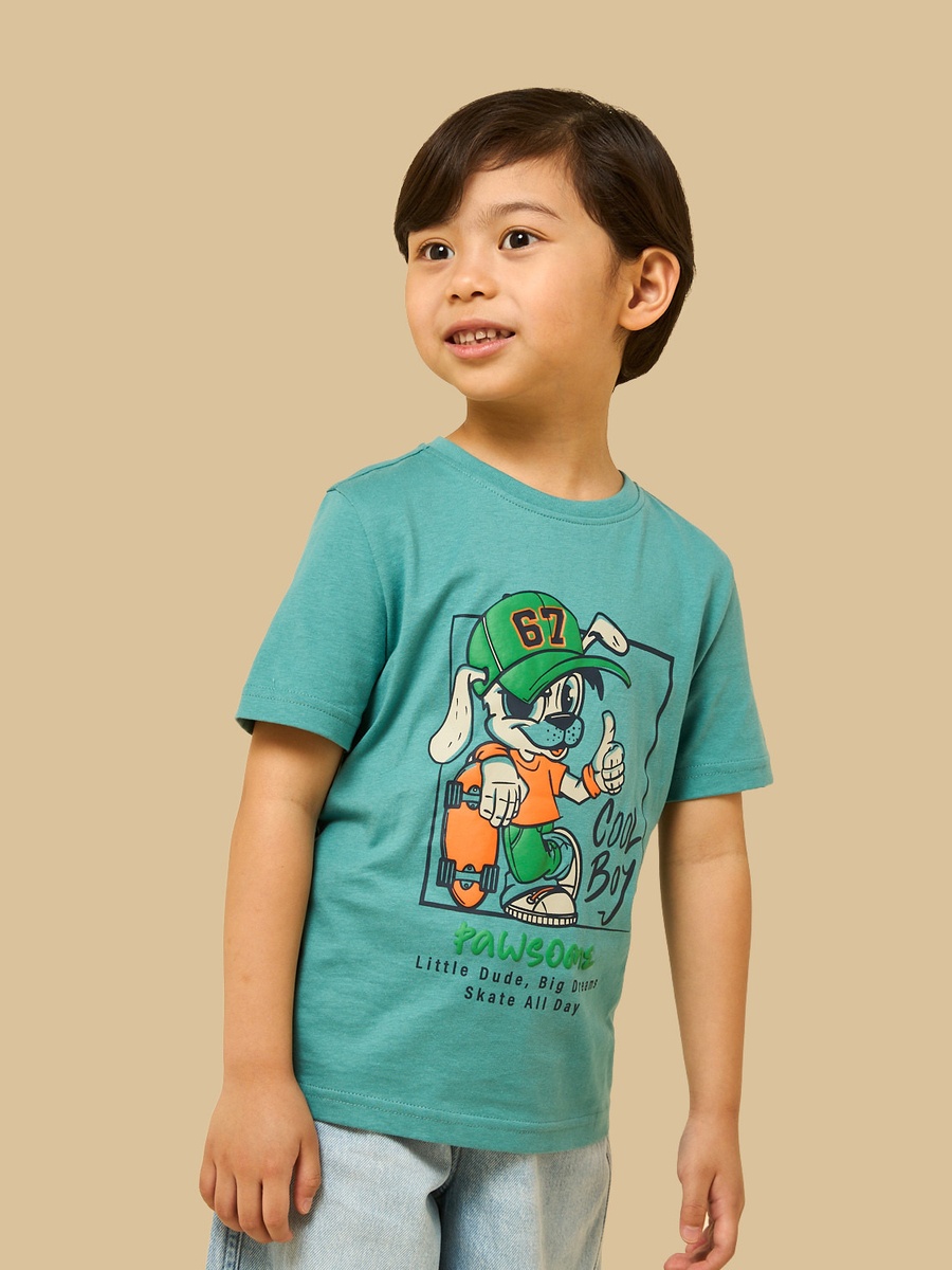 Graphic Print Cotton T-Shirt