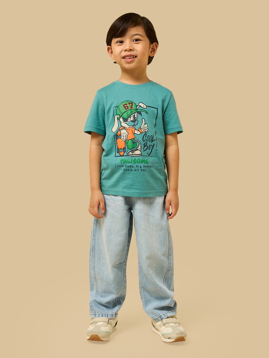 Graphic Print Cotton T-Shirt