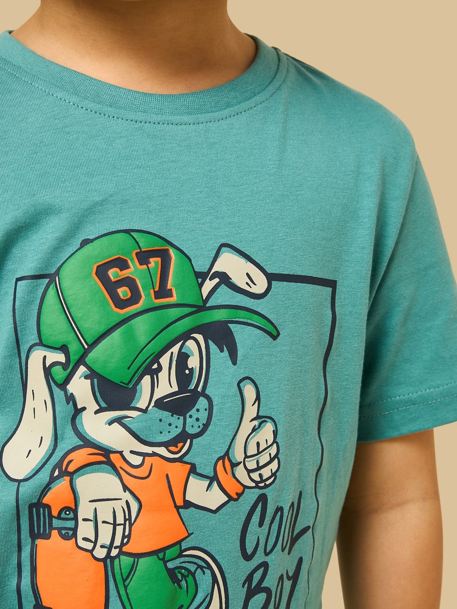 Graphic Print Cotton T-Shirt