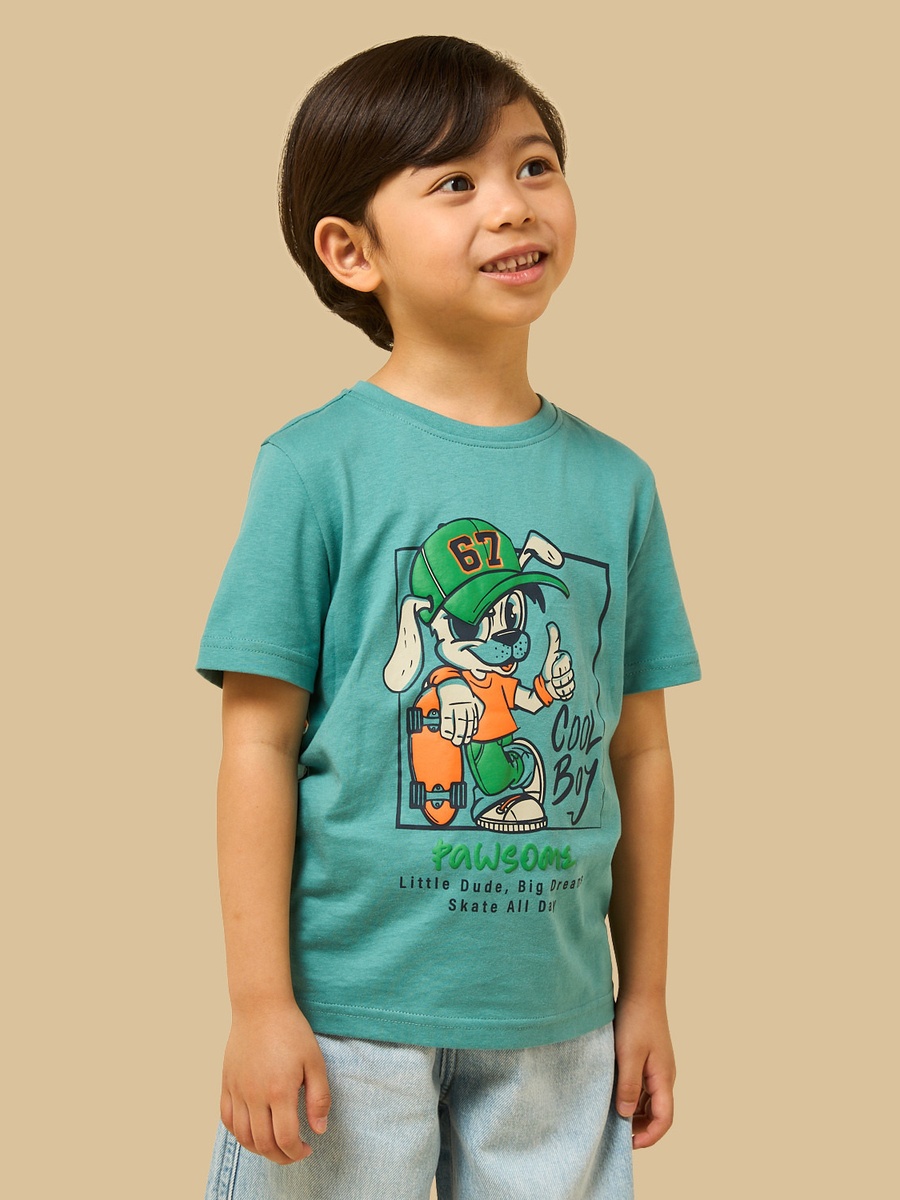 Graphic Print Cotton T-Shirt