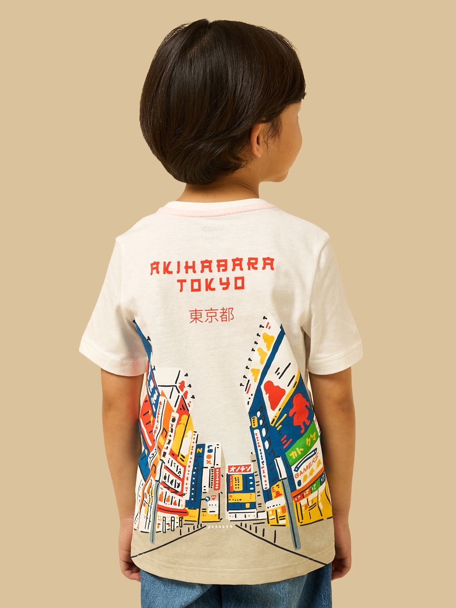 Tokyo Print Cotton T-Shirt