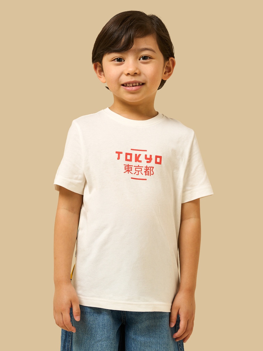 Tokyo Print Cotton T-Shirt