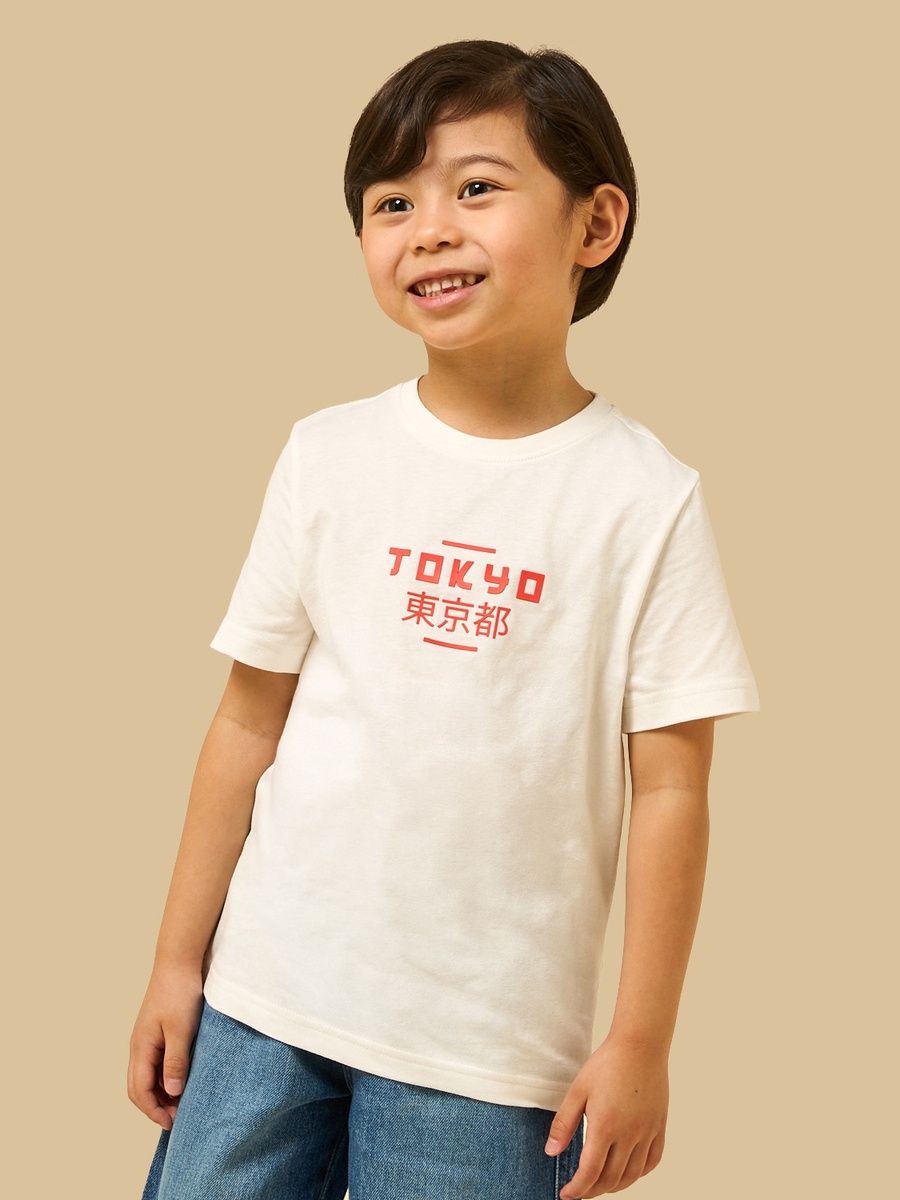 Tokyo Print Cotton T-Shirt