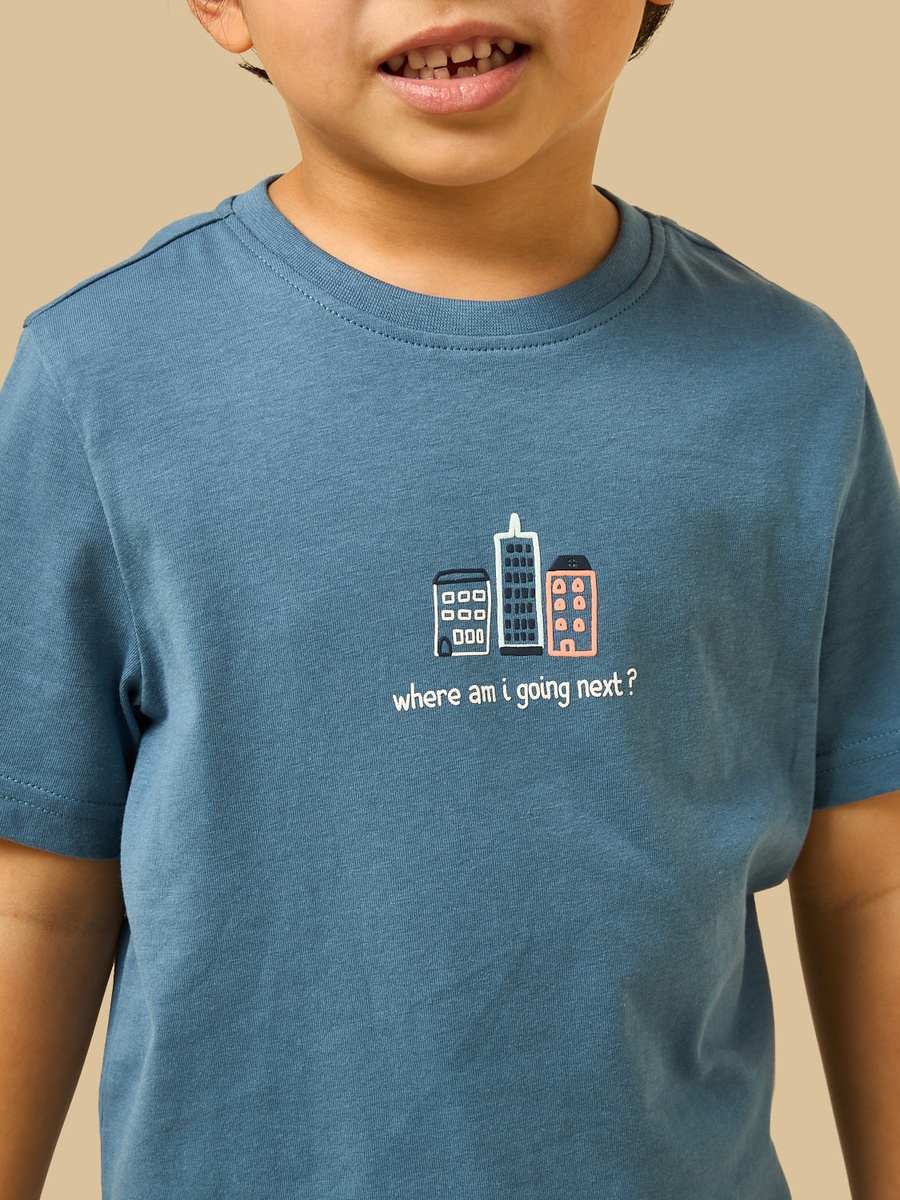 Graphic Print Cotton T-Shirt
