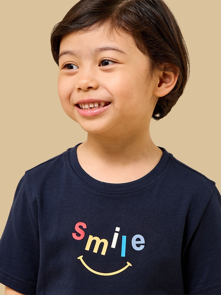Slogan Print Cotton T-Shirt