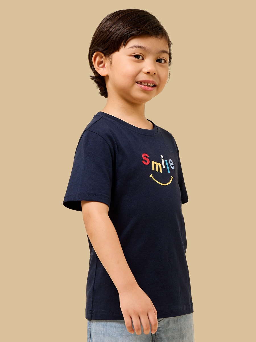 Slogan Print Cotton T-Shirt