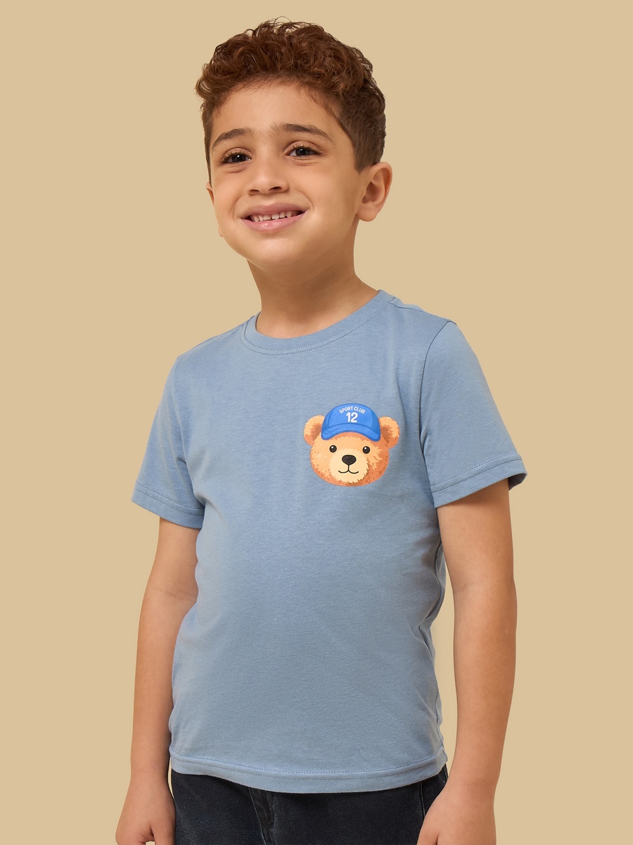 Pack of 3 - Bear Print Cotton T-Shirt