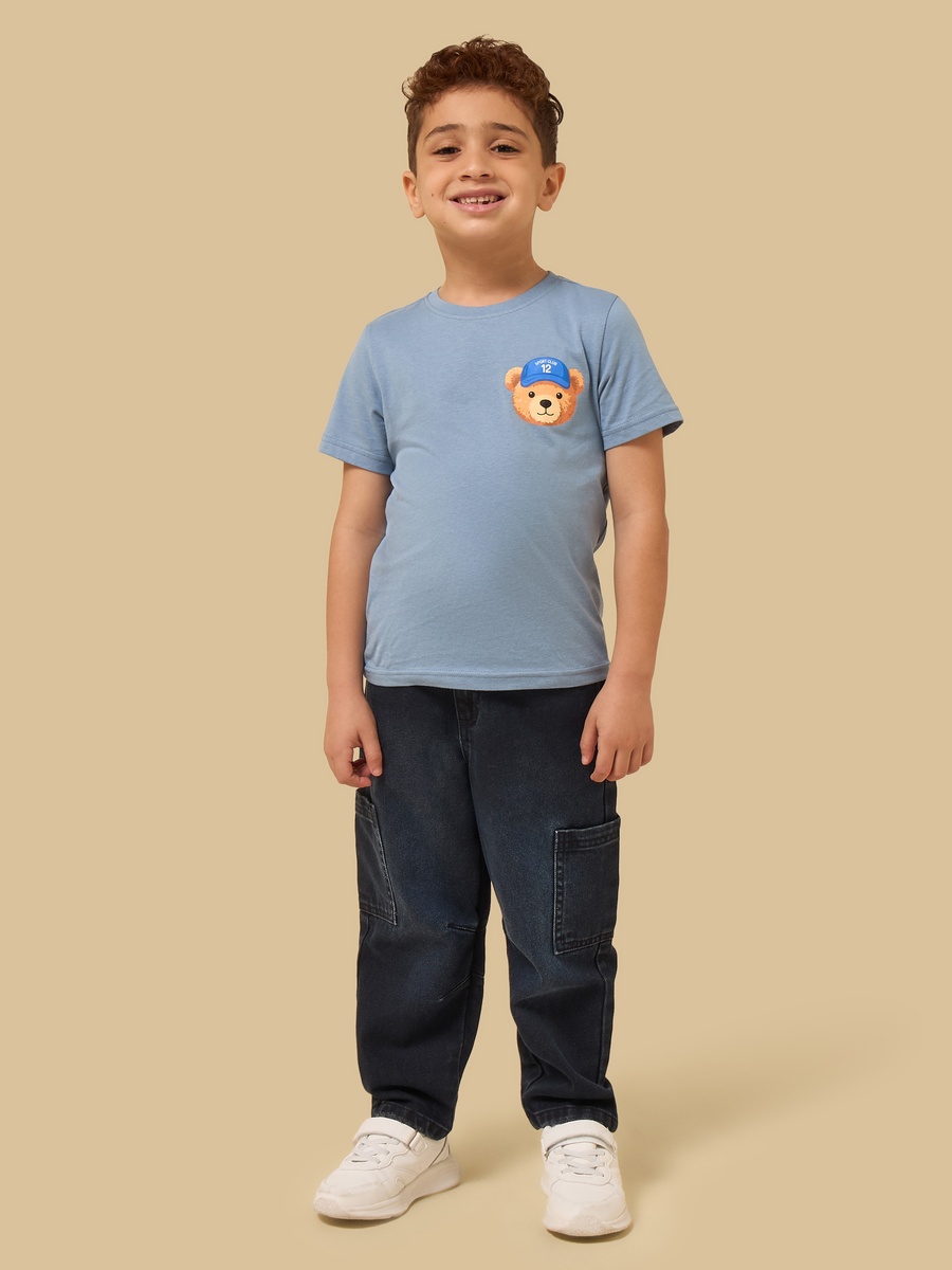 Pack of 3 - Bear Print Cotton T-Shirt