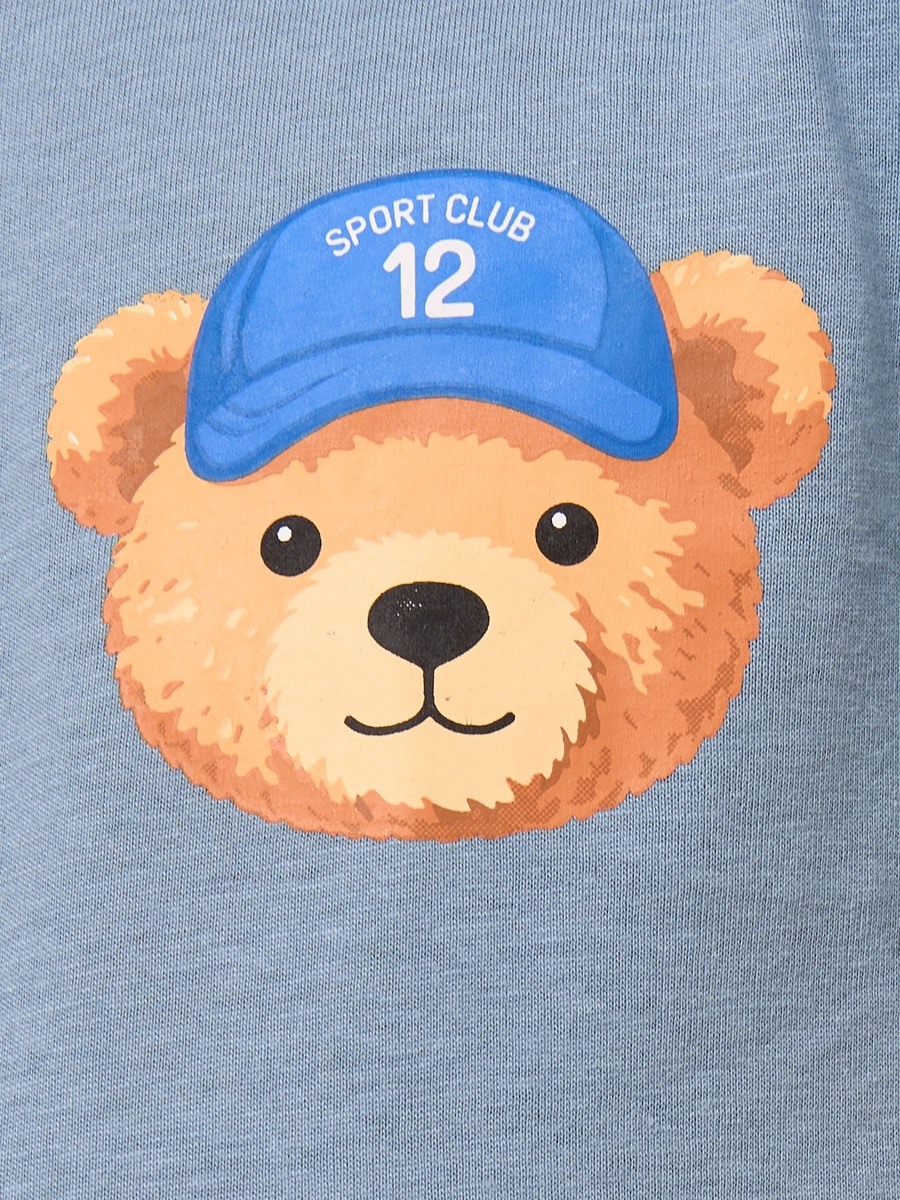 Pack of 3 - Bear Print Cotton T-Shirt