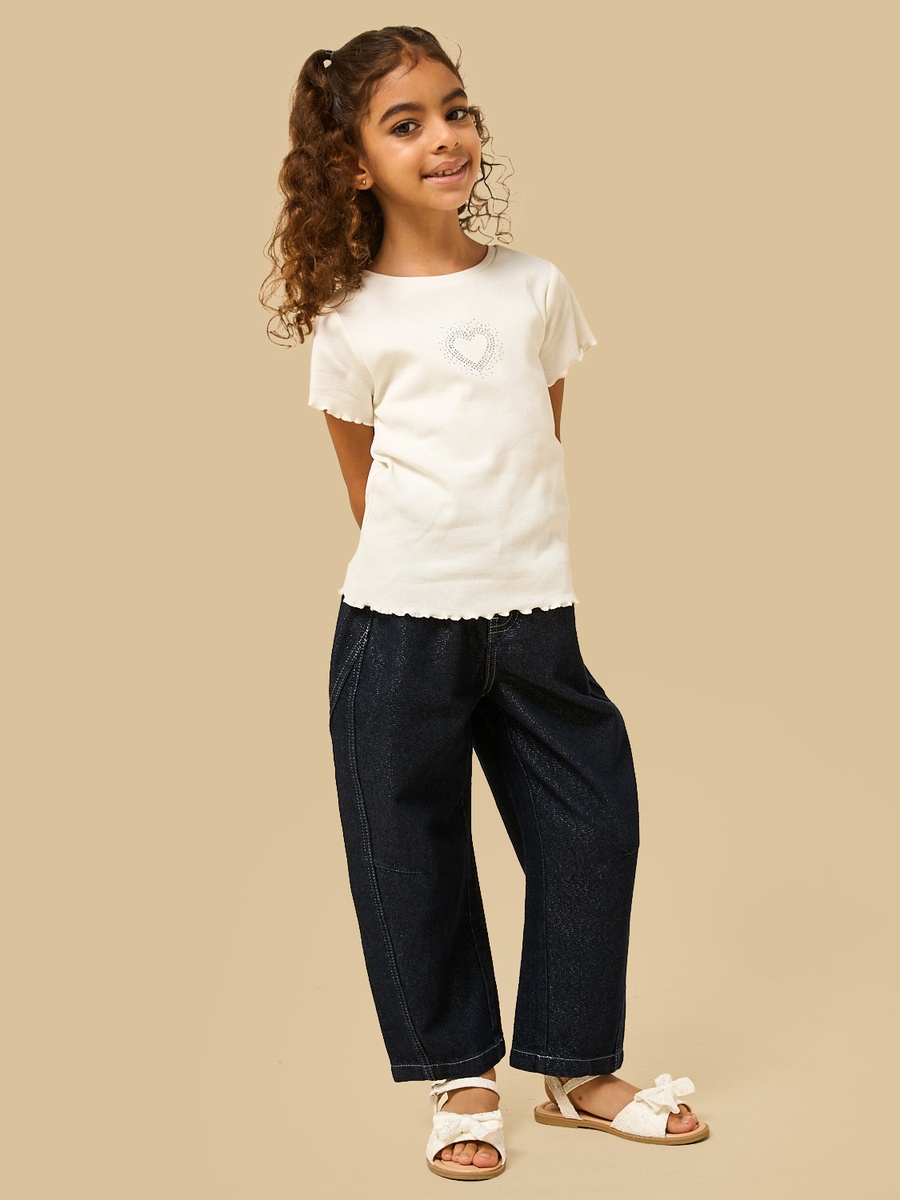 Heart Embellished T-Shirt