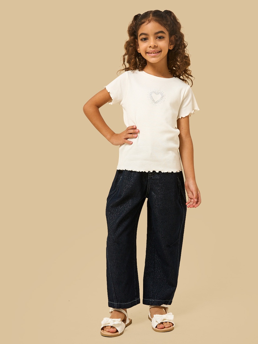 Heart Embellished T-Shirt