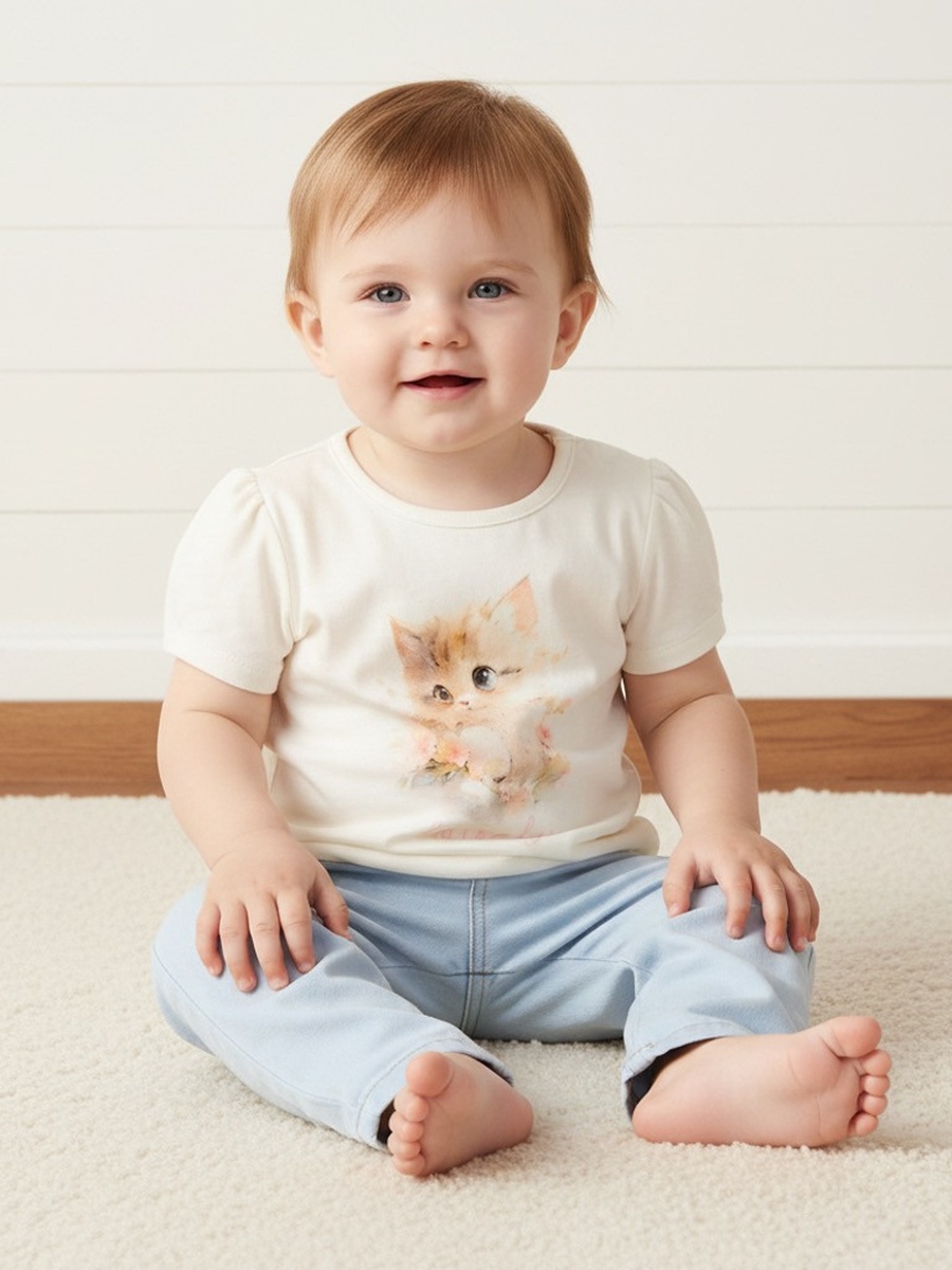 Kitty Print T-Shirt