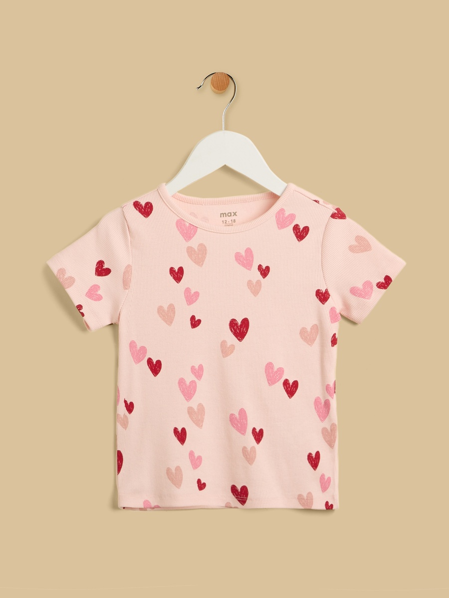 Heart Print T-Shirt