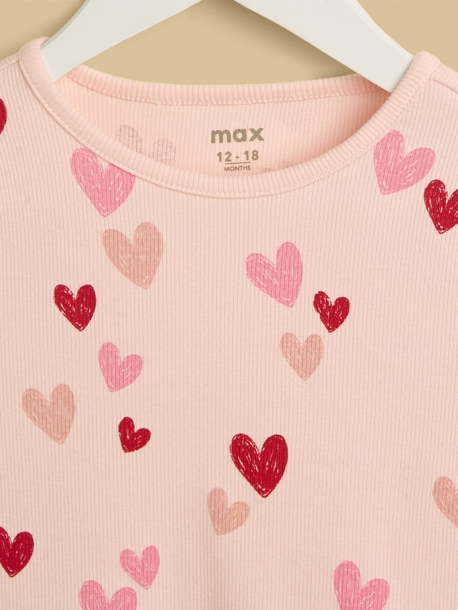 Heart Print T-Shirt