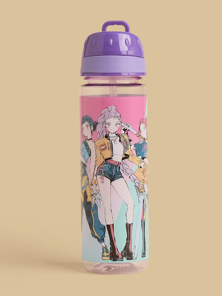 KPop Demon Hunters Print Water Bottle - 650 ml