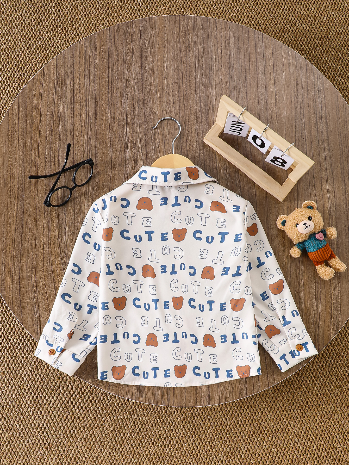 White Printed Long Sleeves Regular Shirt