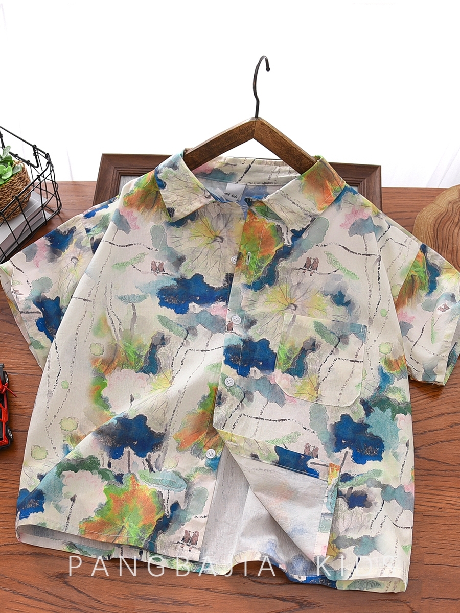 Multi Printed Short Sleeves Regular Shirt