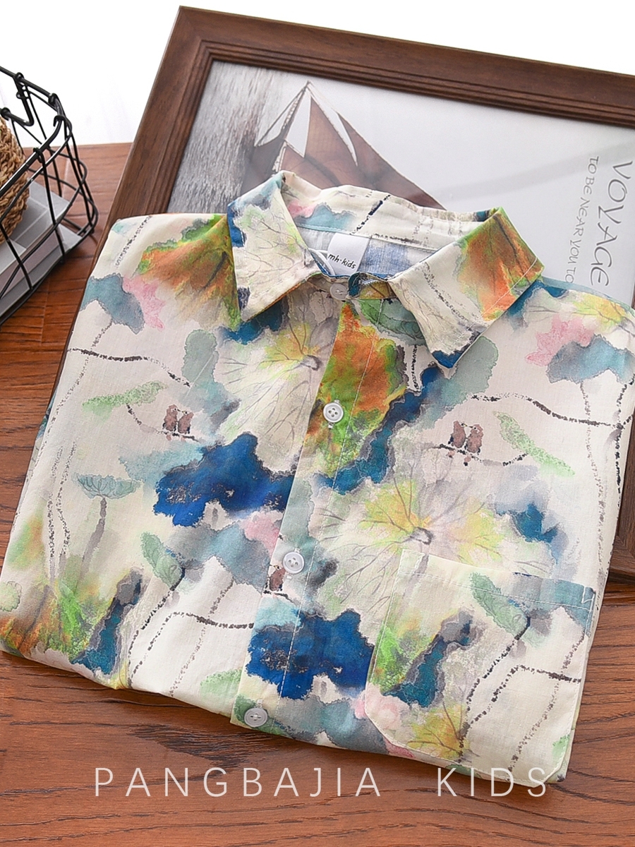 Multi Printed Short Sleeves Regular Shirt