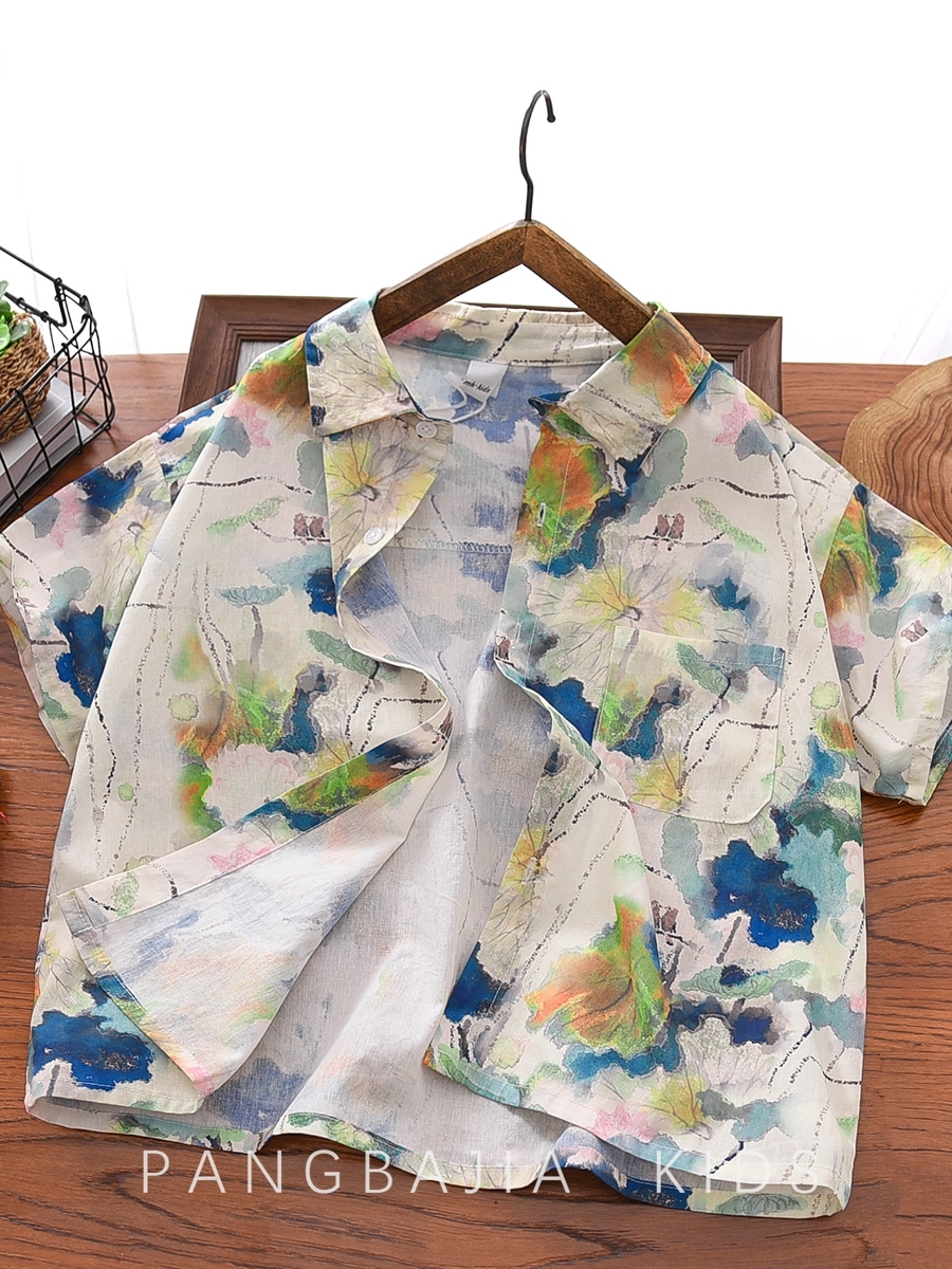 Multi Printed Short Sleeves Regular Shirt