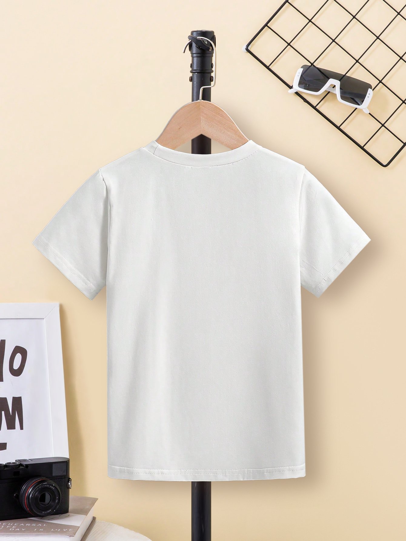 White Graphic Short Sleeves Regular T-Shirt