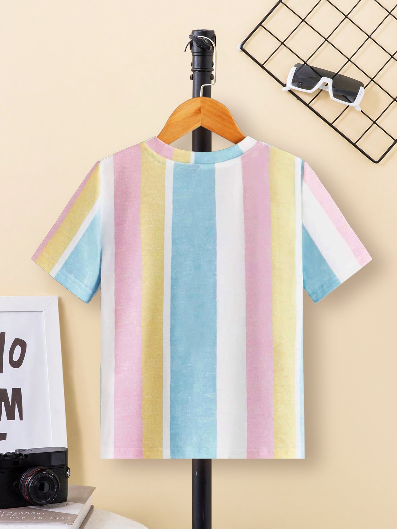Multi Striped Short Sleeves Regular T-Shirt