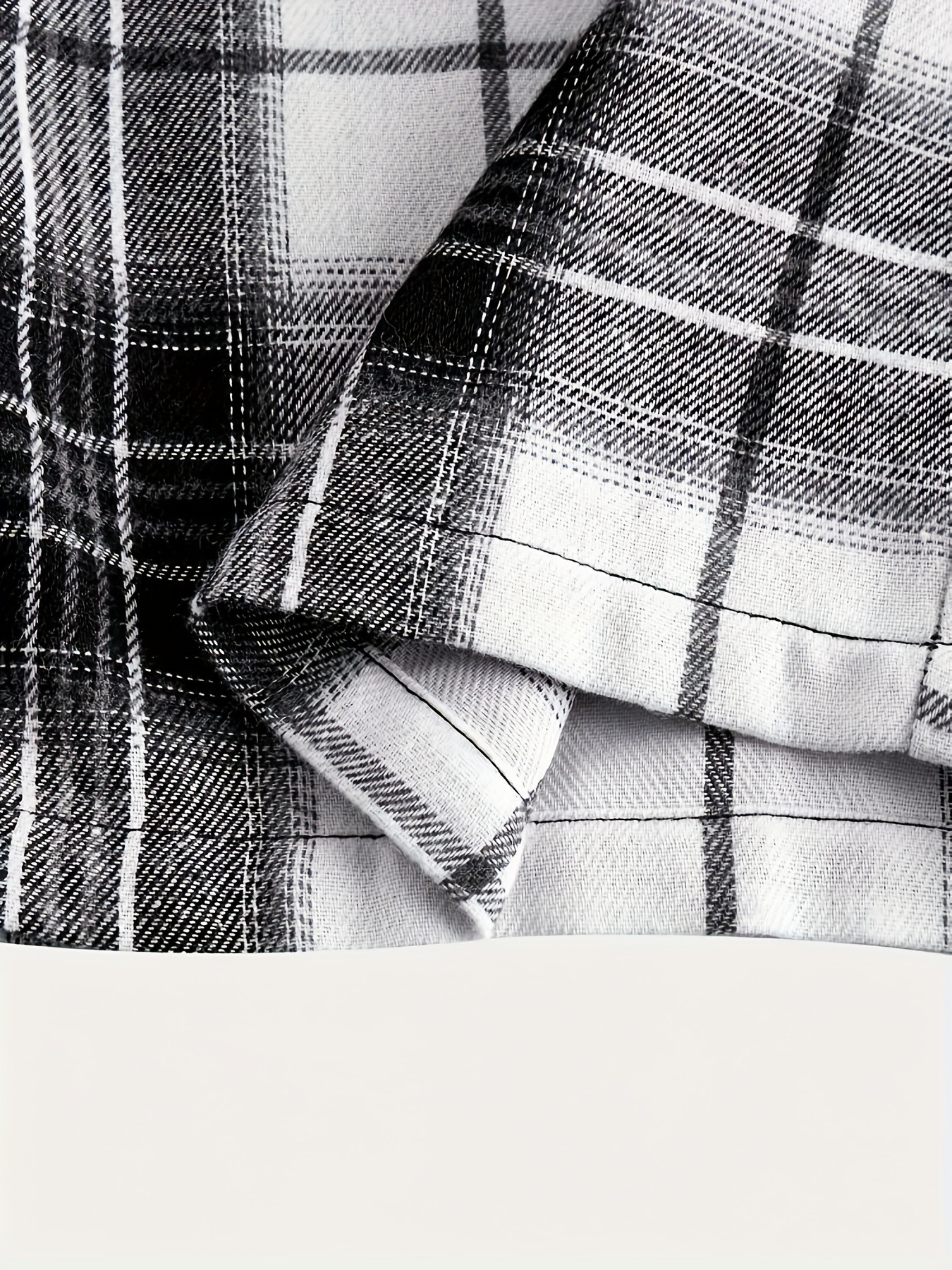 Black Checked Regular Pants