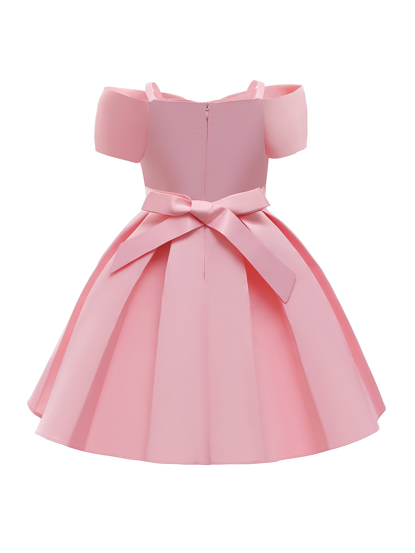 Pink A-Line Knee-Length Dress