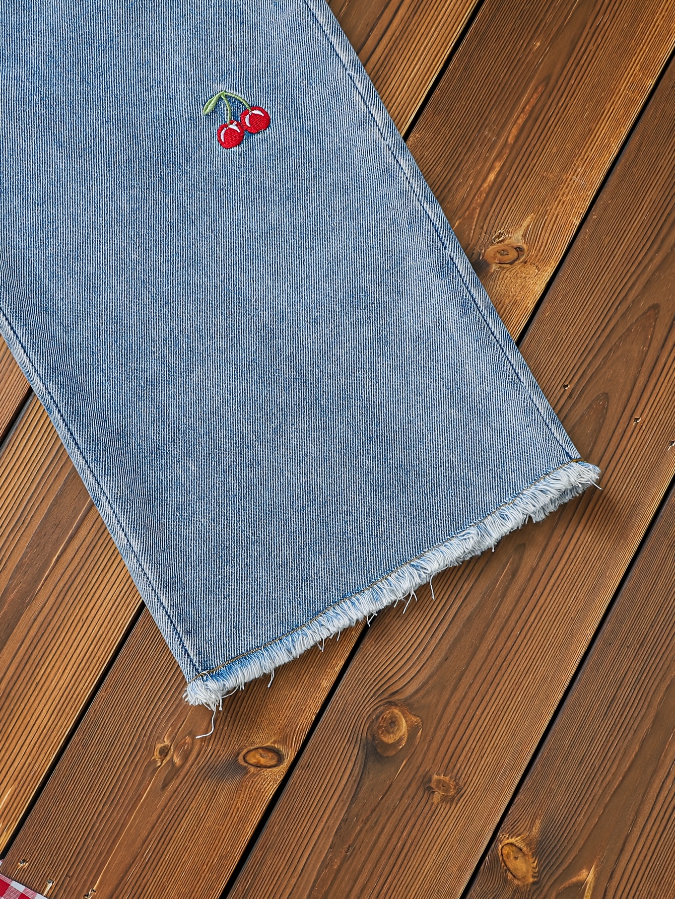 Short-Sleeved Top and Jeans Set