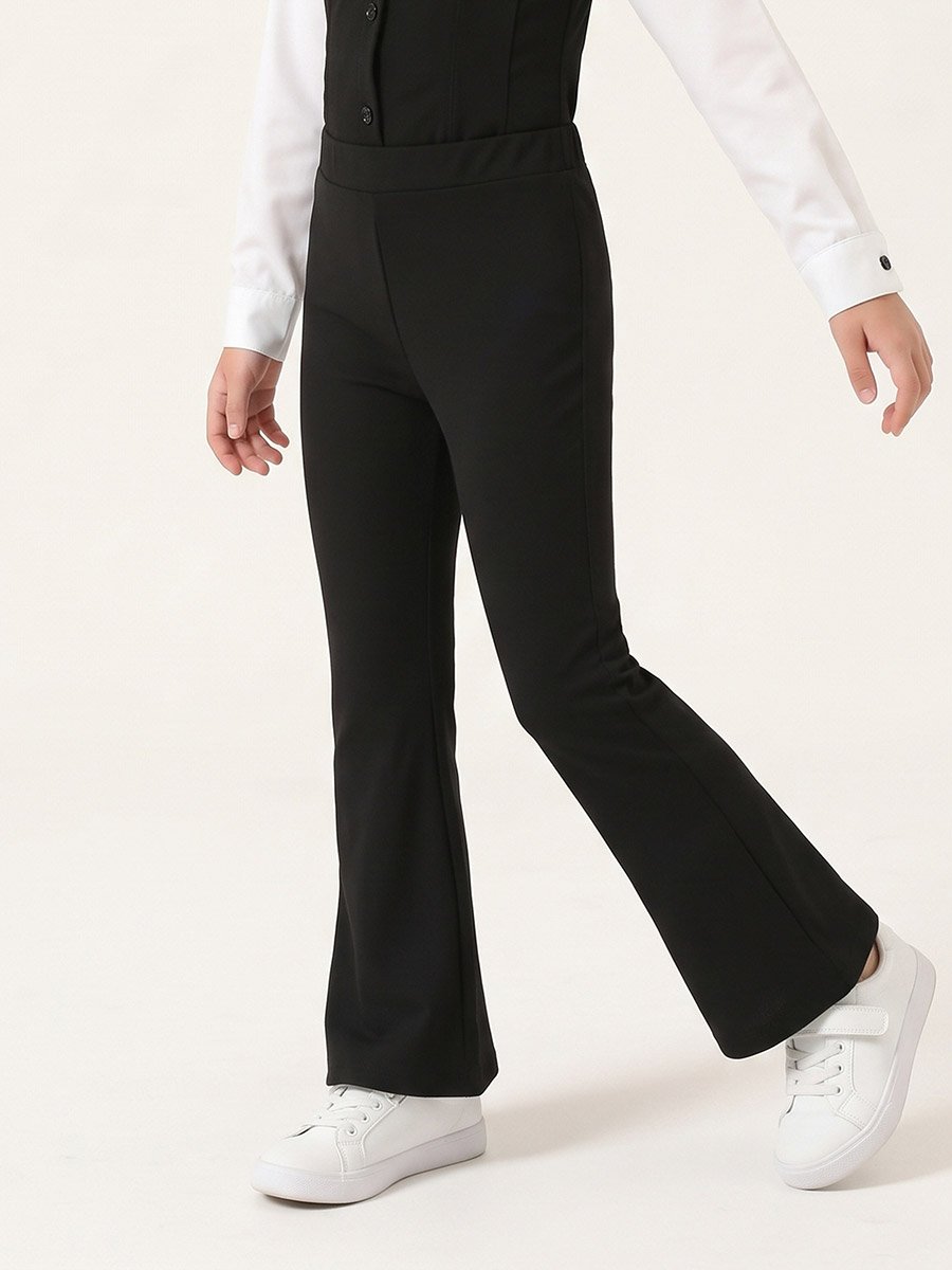Long-Sleeved Shirt and Flared Pants Set