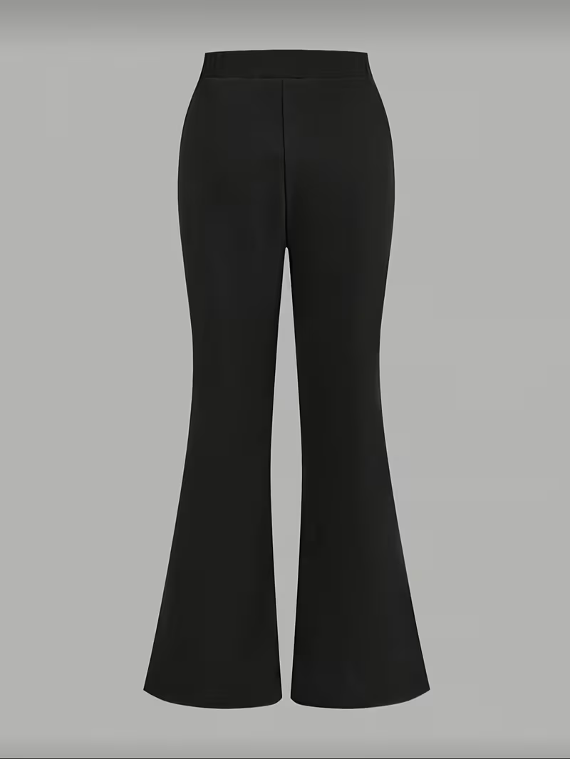 Long-Sleeved Shirt and Flared Pants Set