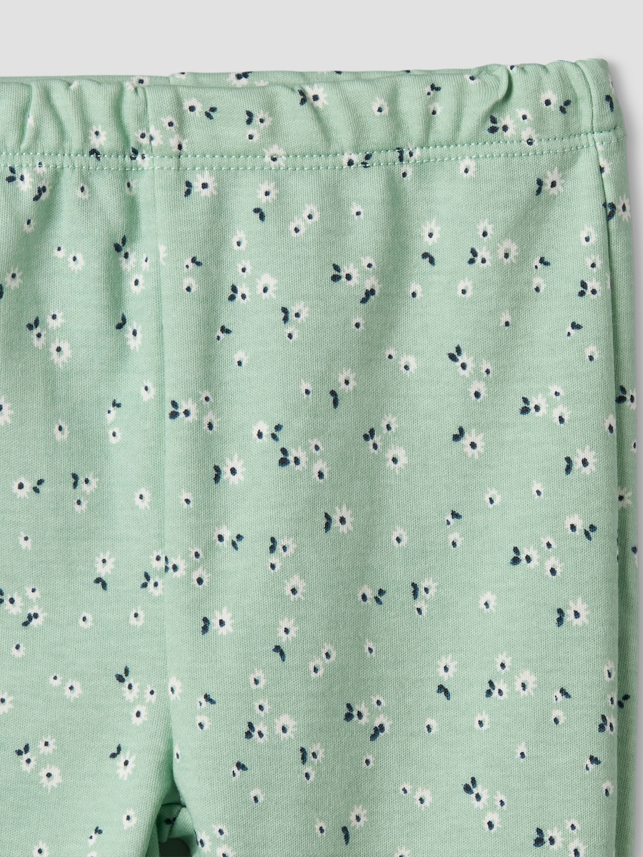 Cotton Round Neck Long Sleeves Pyjama Set with Floral Print