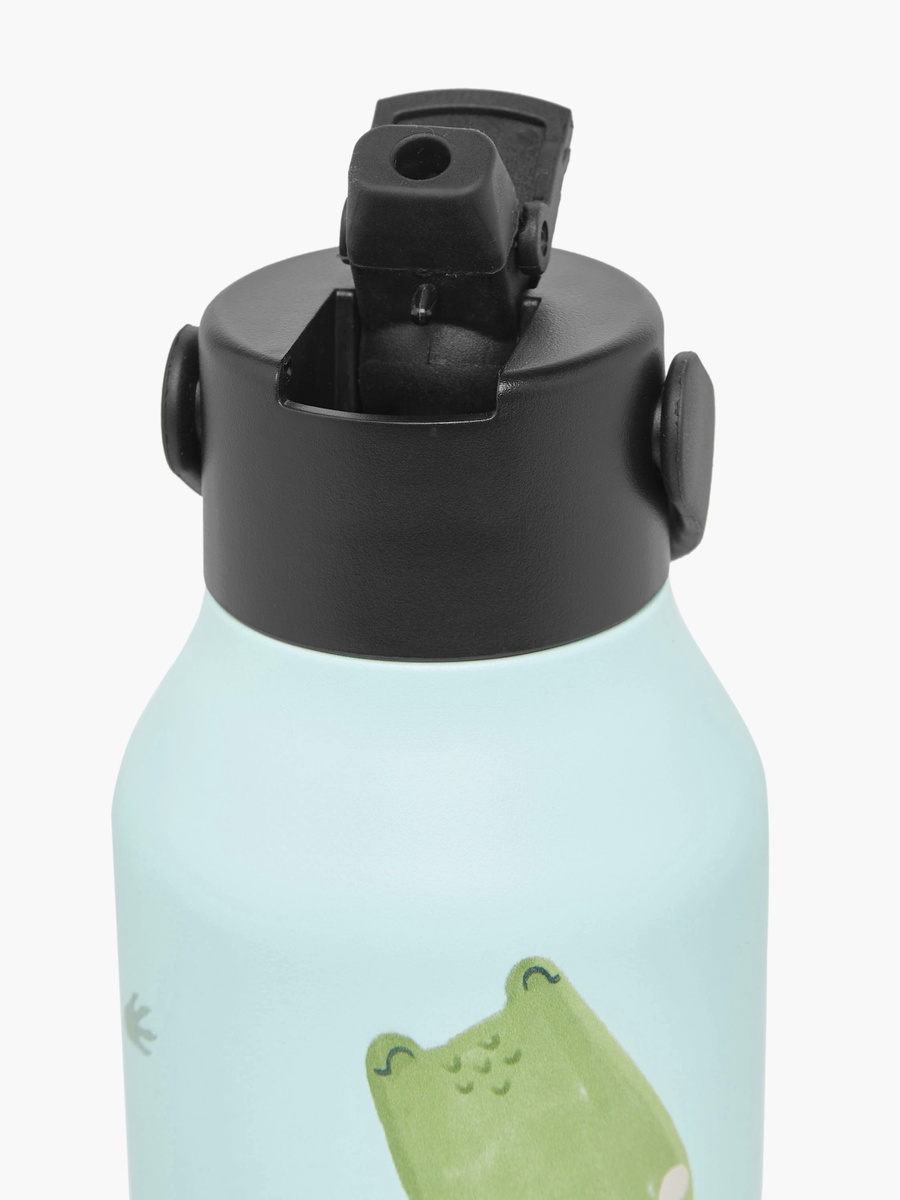 Alligator Print Stainless Steel Sipper Water Bottle with Cleaning Brush - 350 ml