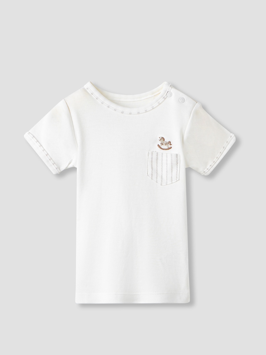 Solid Dungarees with T-Shirt