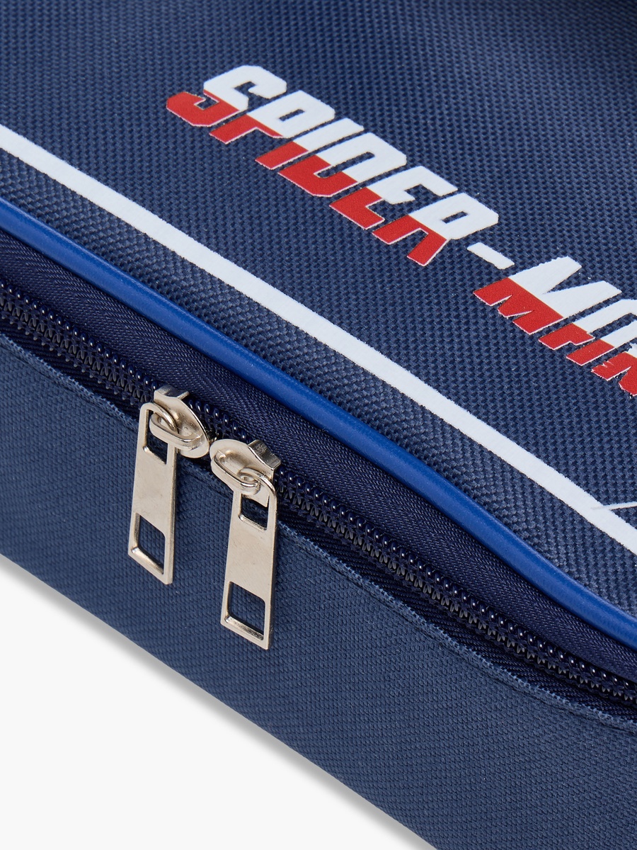 Spider-Man Print Lunch Bag with Zip Closure and Handle