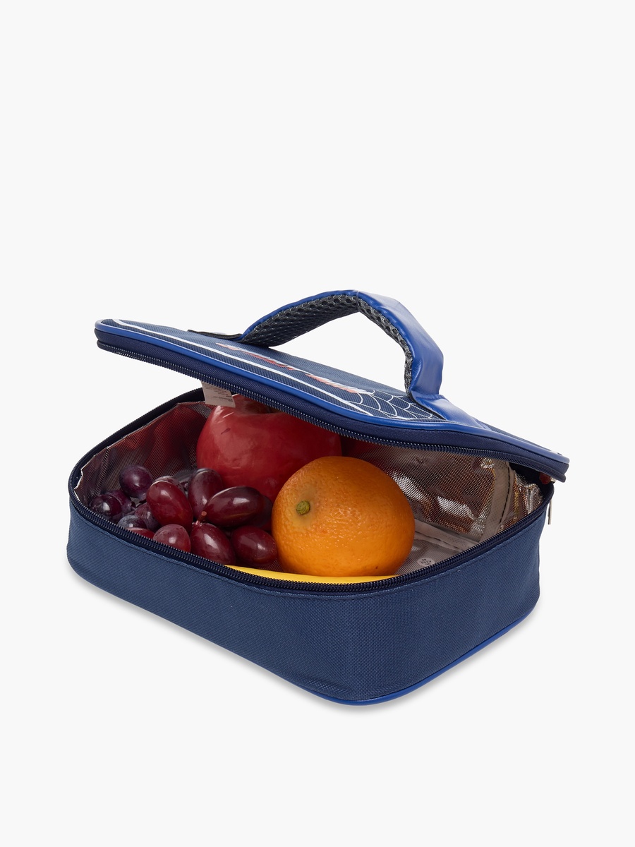 Spider-Man Print Lunch Bag with Zip Closure and Handle