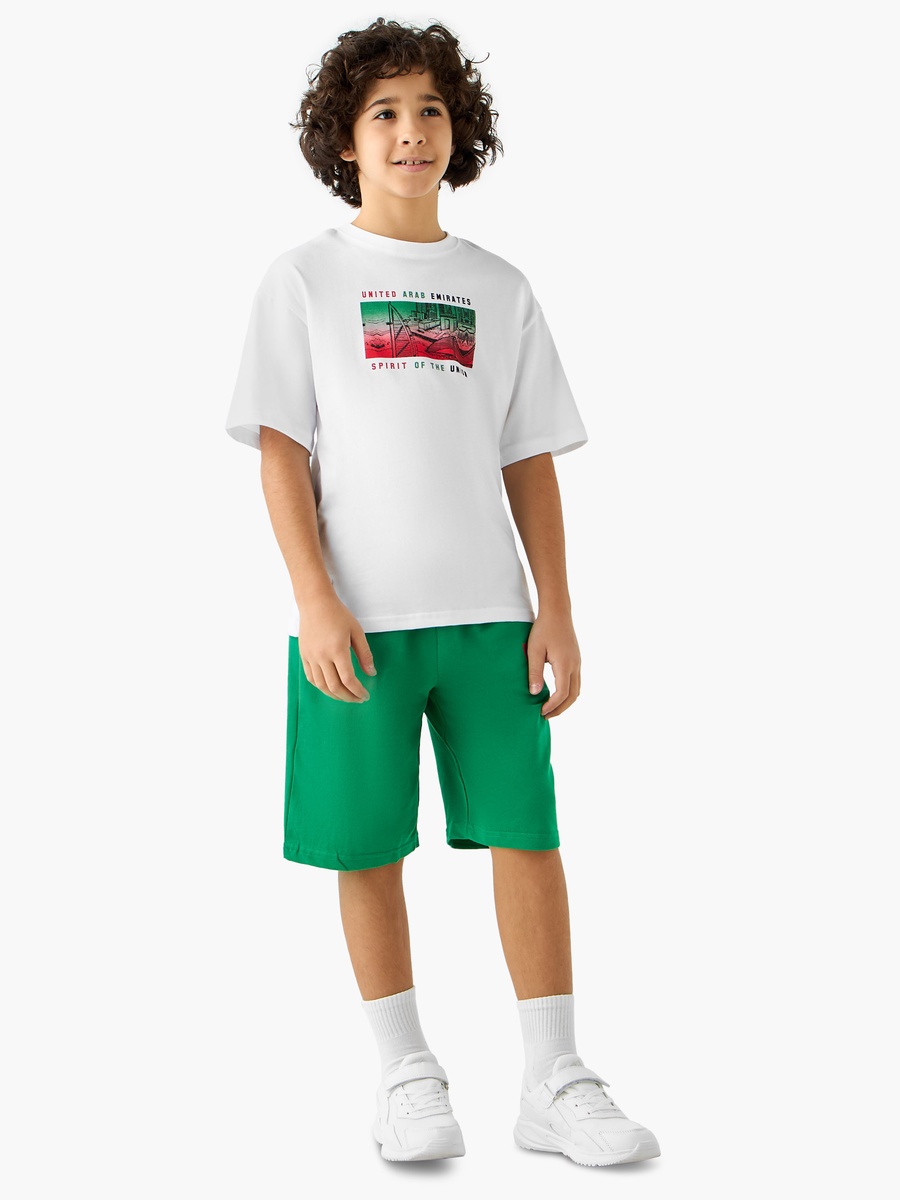 UAE National Day Print Shorts with Pockets