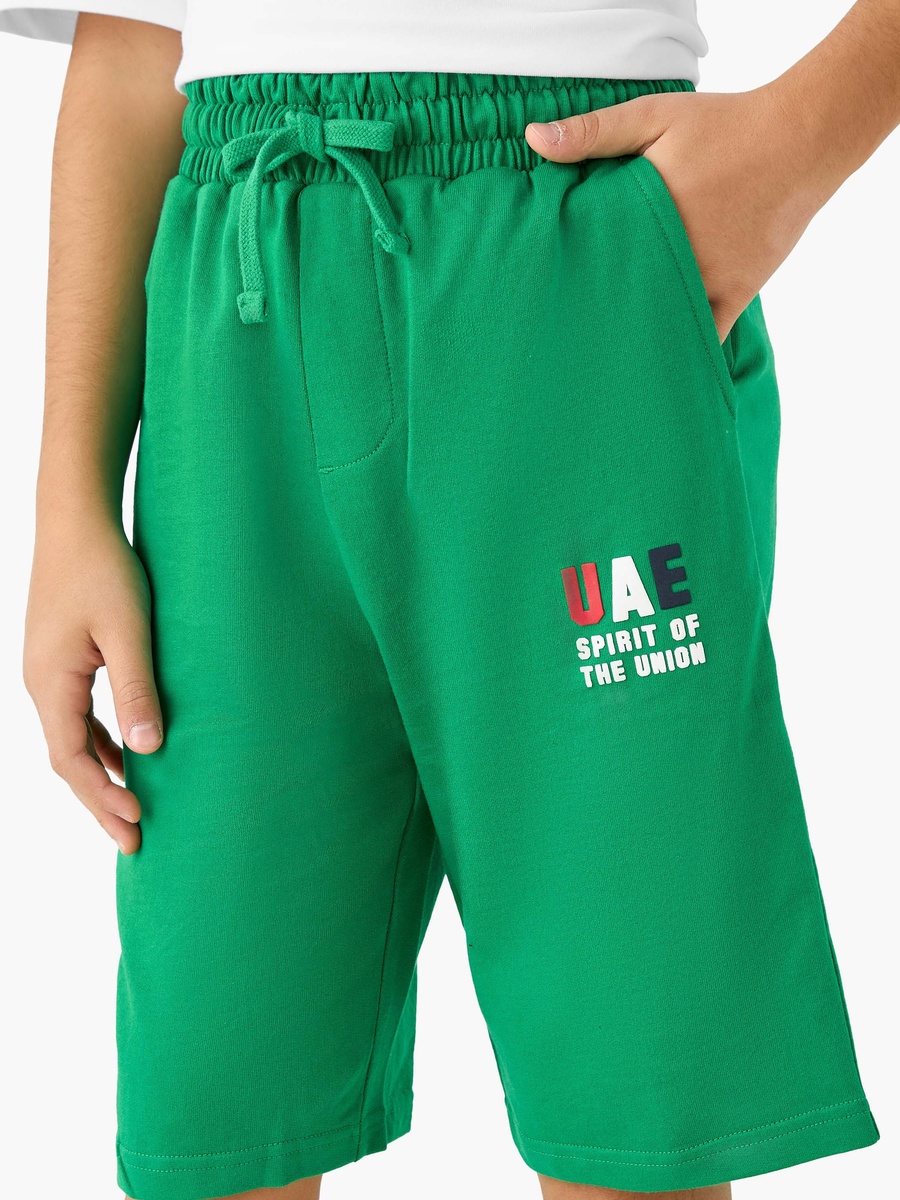 UAE National Day Print Shorts with Pockets