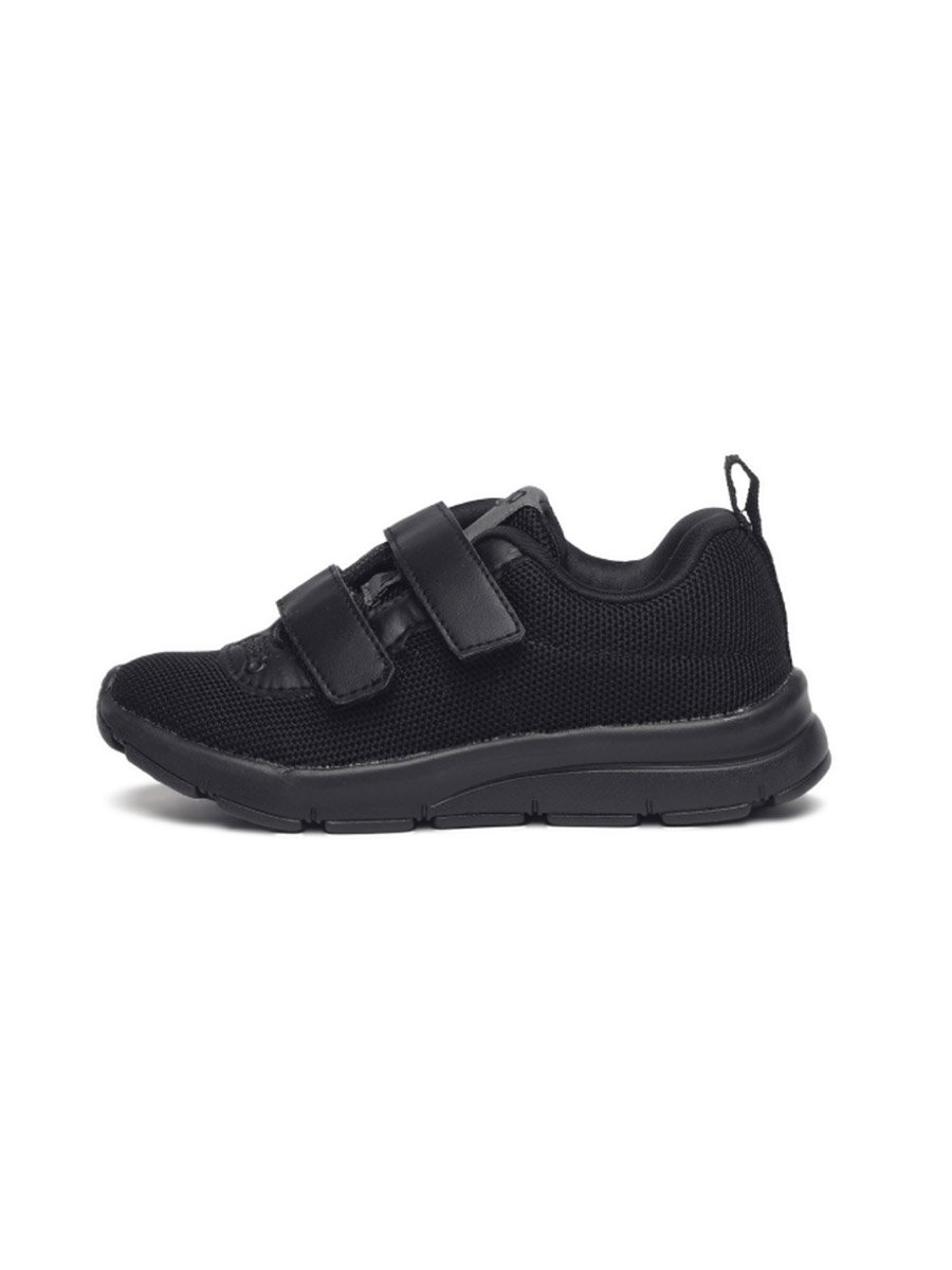 Black Canvas School Shoes for Kids - Velcro Closure