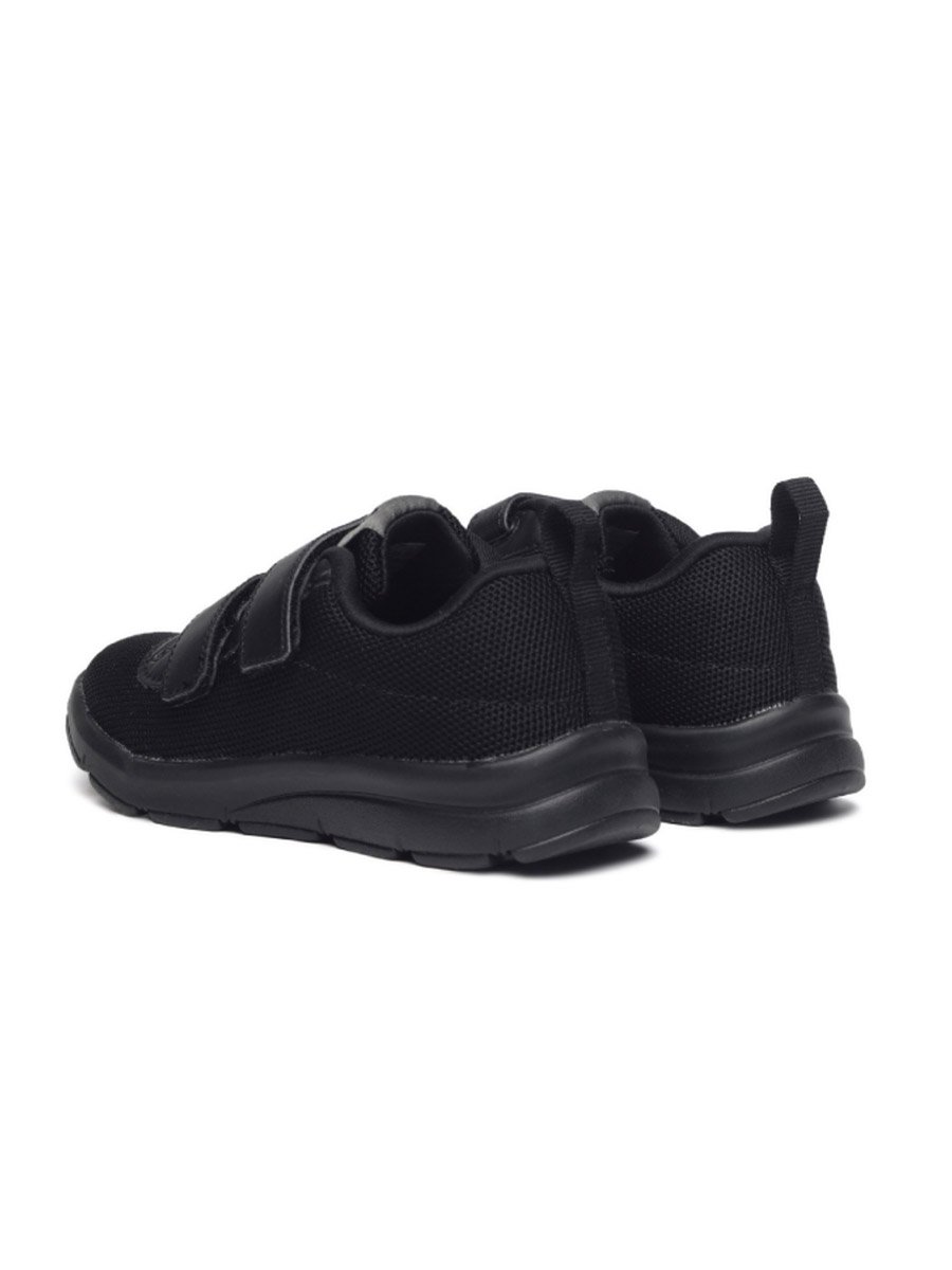 Black Canvas School Shoes for Kids - Velcro Closure
