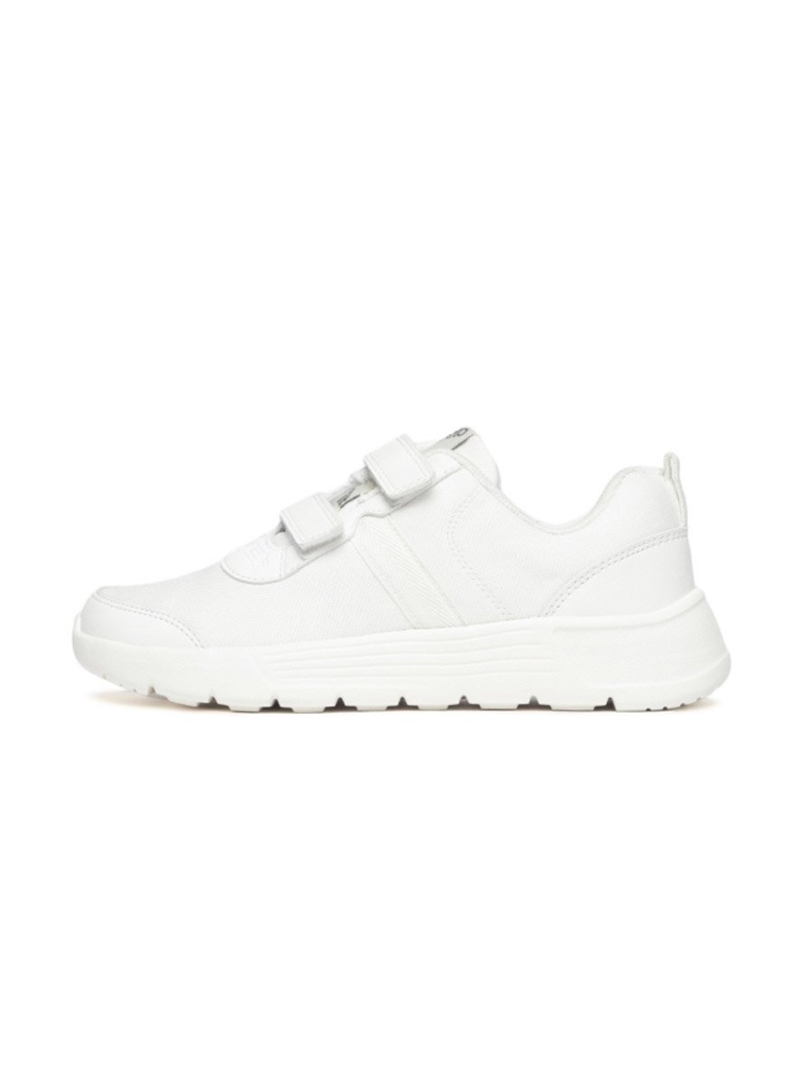 School Shoes - White - Hook and Loop Sport Shoes - Boys and Girls
