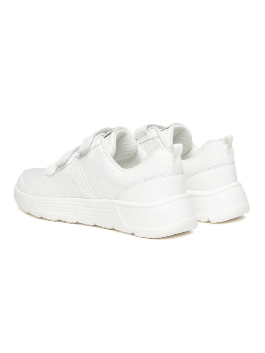 School Shoes - White - Hook and Loop Sport Shoes - Boys and Girls