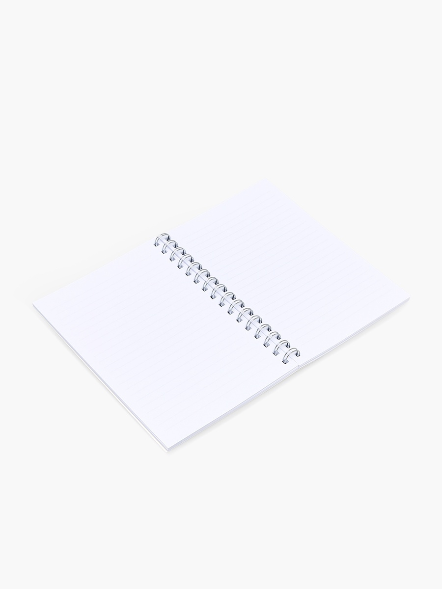 دفتر ملاحظات بسلك حلزوني وطبعات