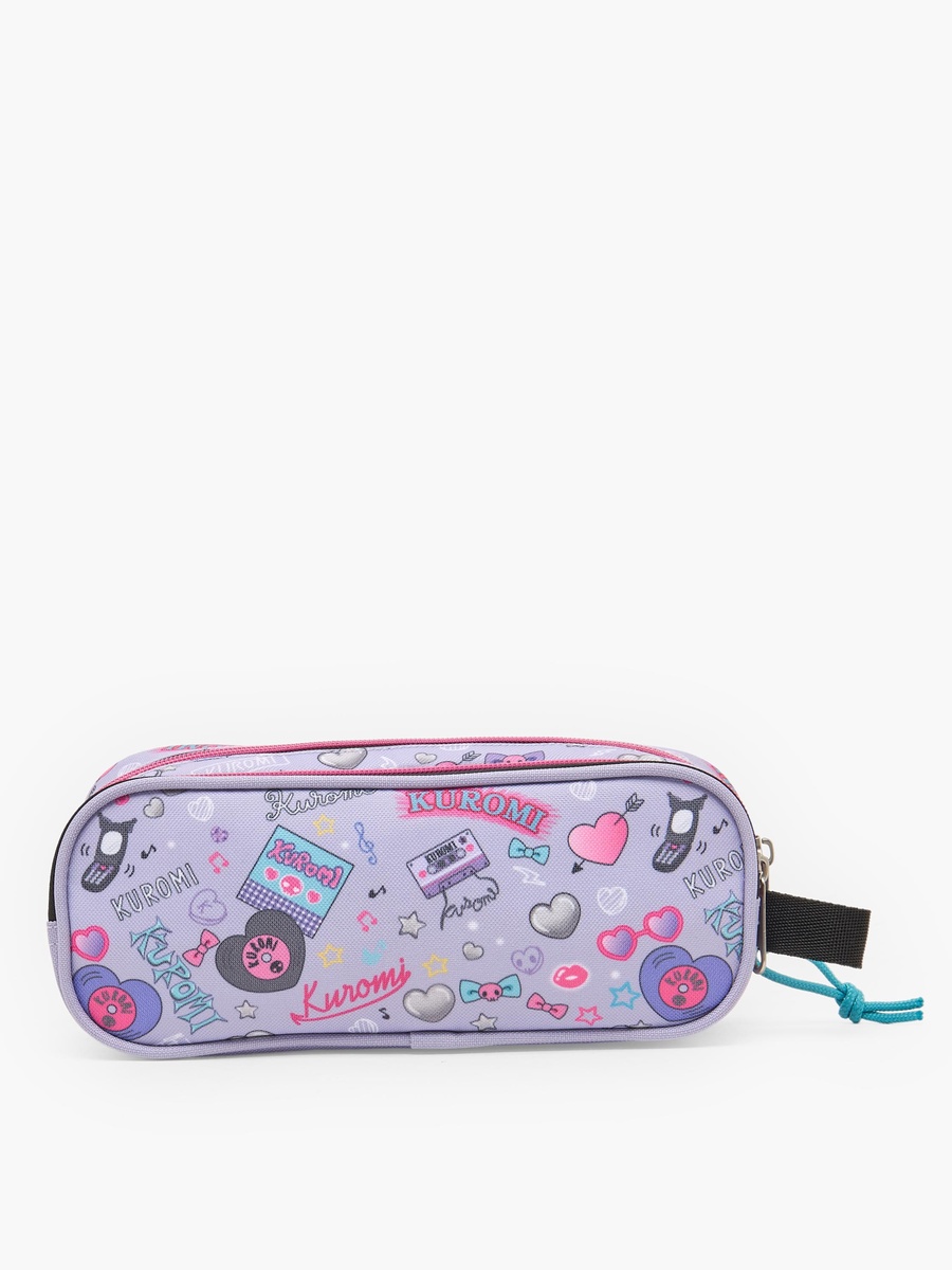 Kuromi Print Pencil Pouch with 2 Compartment