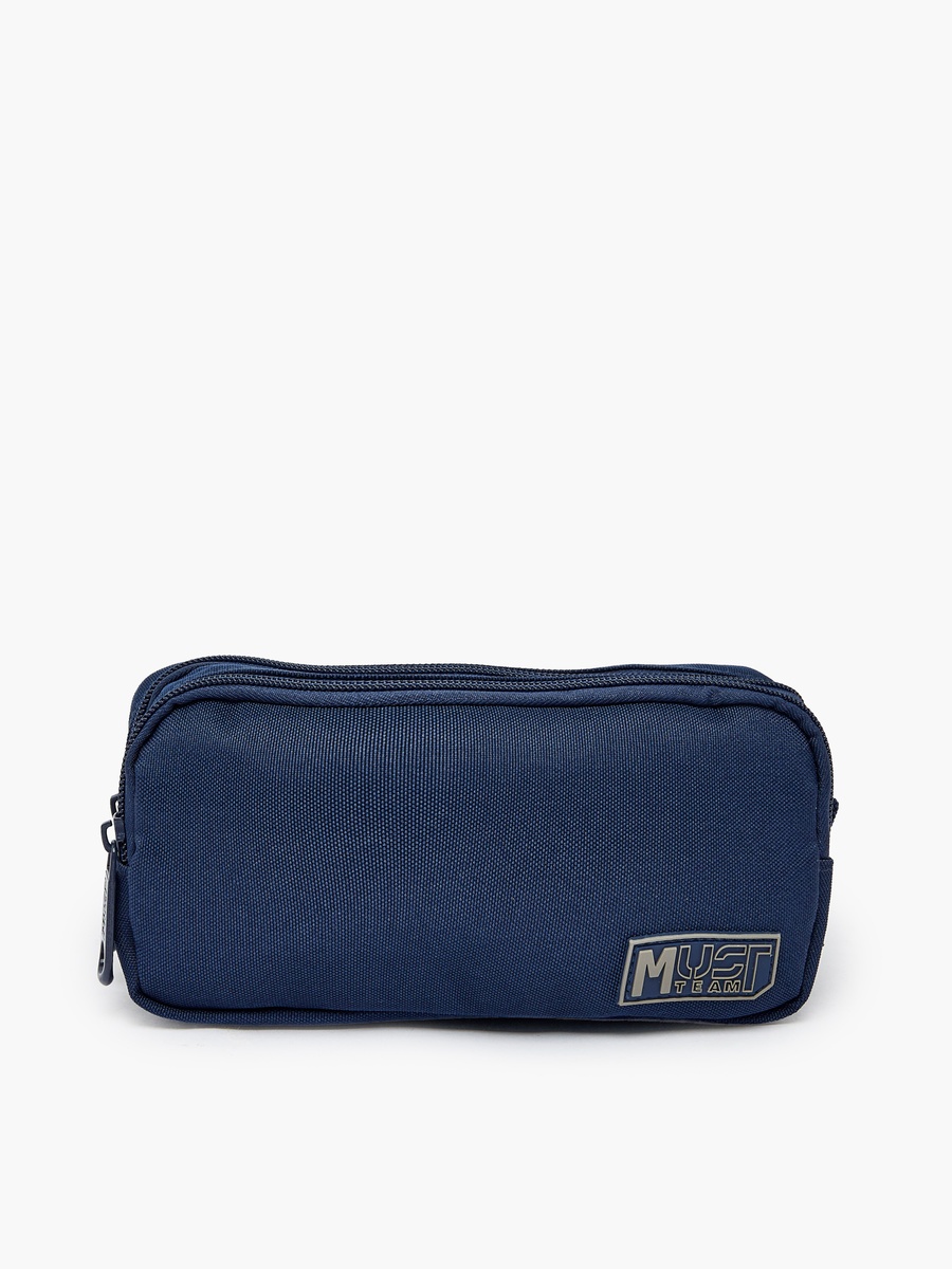 Solid Pencil Pouch with 2 Compartments