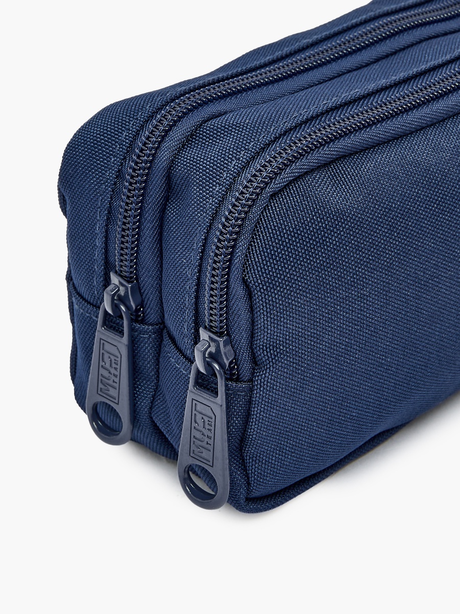 Solid Pencil Pouch with 2 Compartments