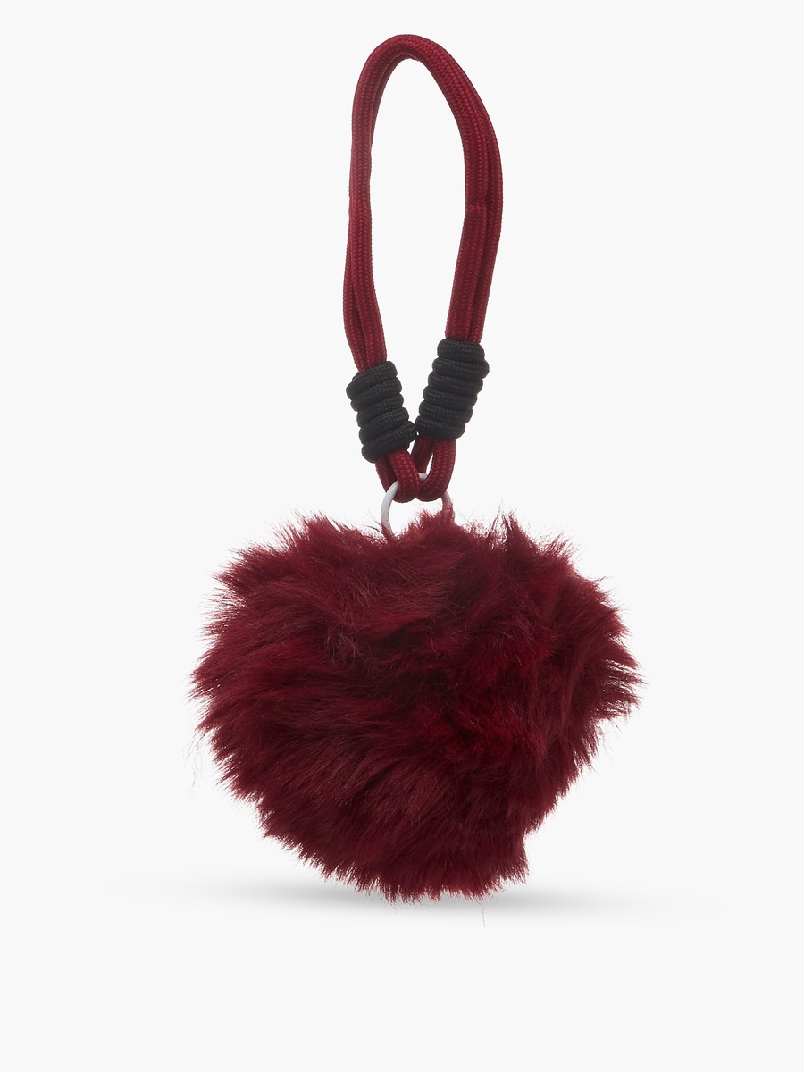 Heart Bag Charm with Rope Detail