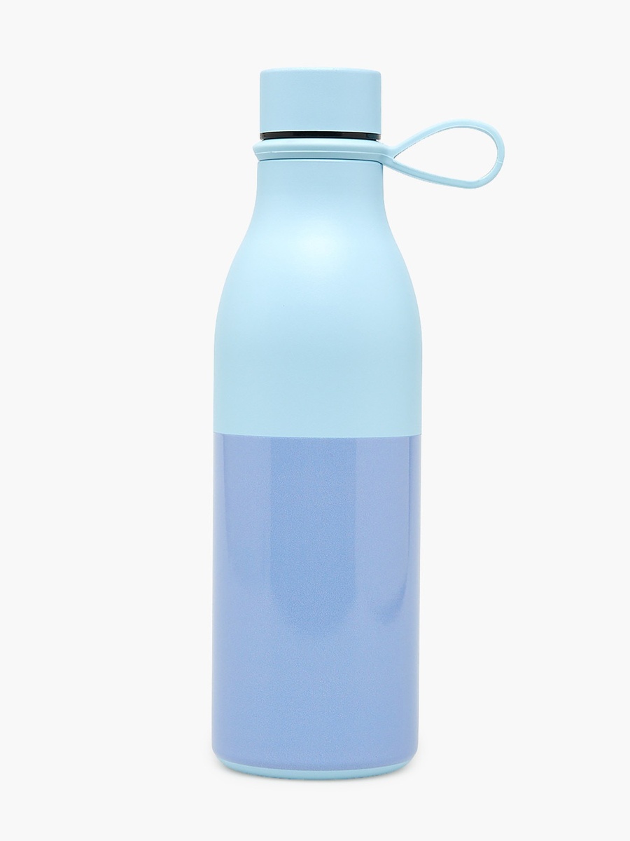 Stainless Steel Double Wall Insulated Water Bottle with Silicone Handle - 500 ml