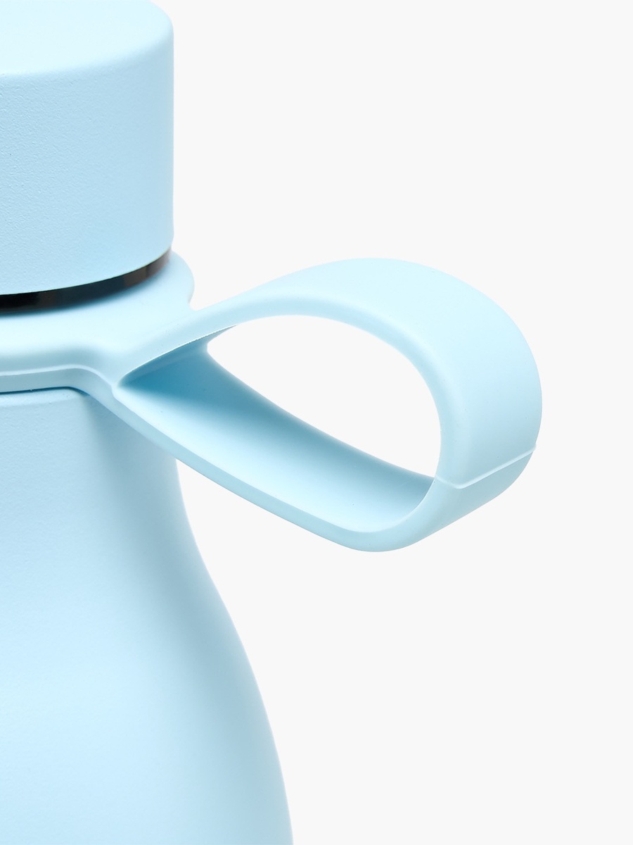 Stainless Steel Double Wall Insulated Water Bottle with Silicone Handle - 500 ml