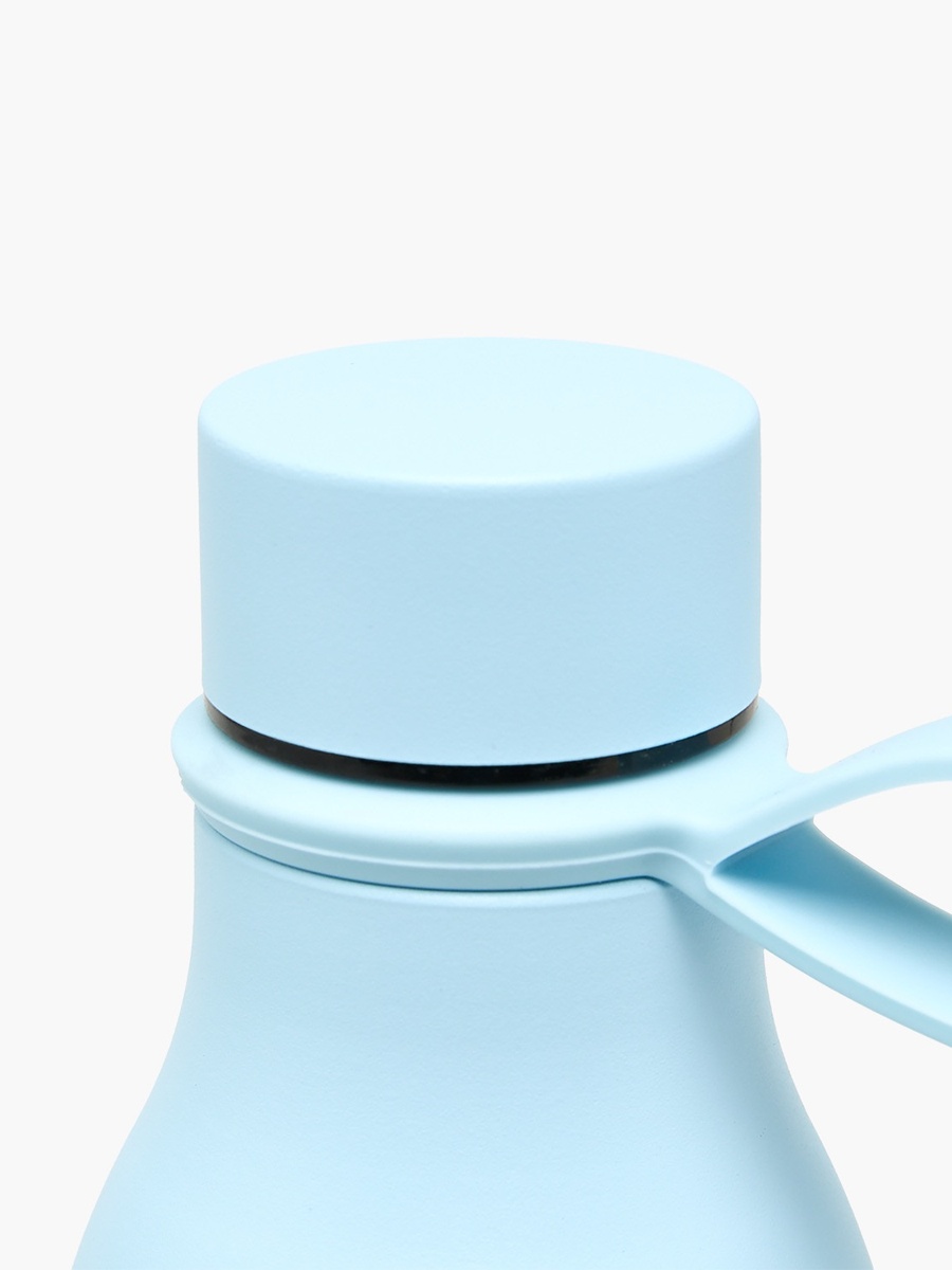 Stainless Steel Double Wall Insulated Water Bottle with Silicone Handle - 500 ml