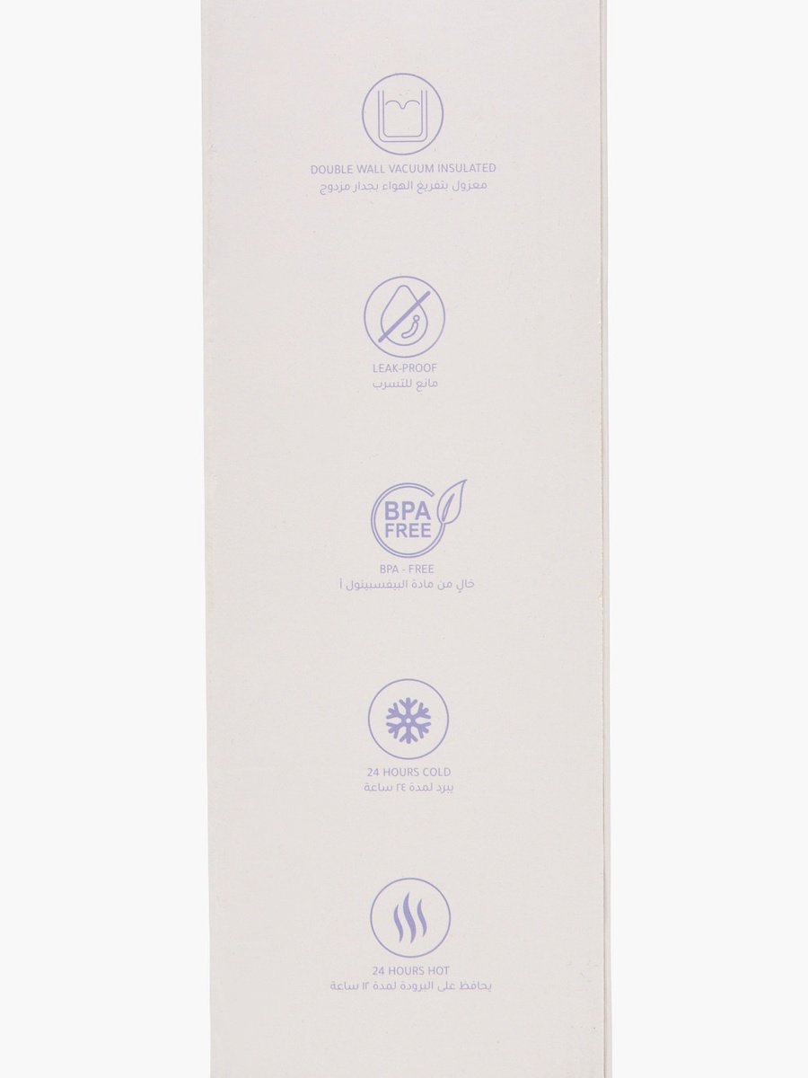 Stainless Steel Double Wall Insulated Sipper Water Bottle with Handle - 580 ml